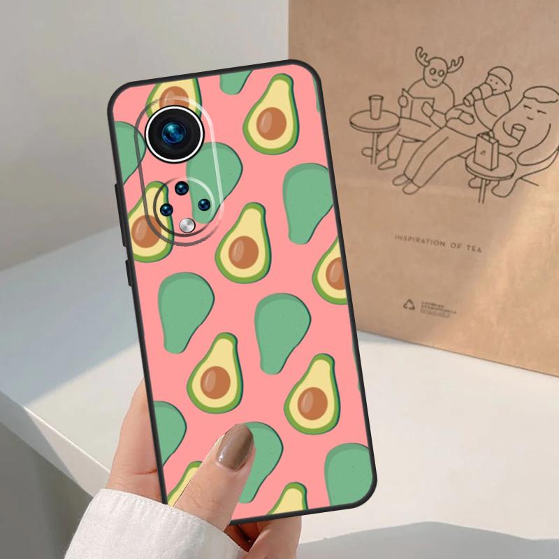 Avocado Pattern For Honor Magic 8 7 6 5 Pro Case For Honor X9d X9c X9b X9a X8c X8b Win 200 400 50 70 90 Lite