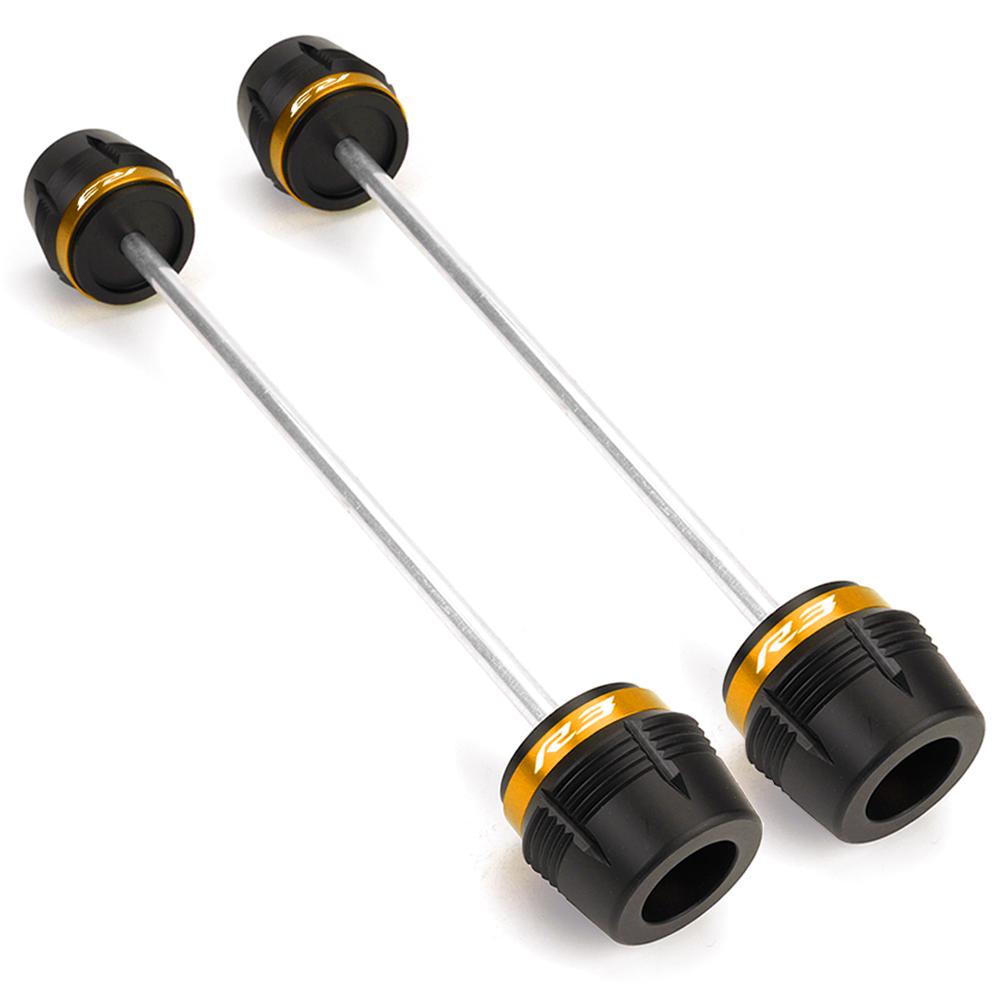 For Yamaha R3 YZF-R3 Yzfr3 2015-2022 2023 2024 2025 Motorcycle Accessories Front Rear Wheel Axle Fork Crash Slider Protector R3