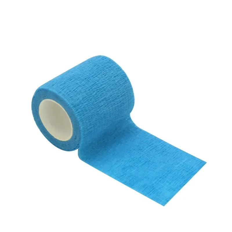 1Roll 2.5/5/10cm*4.5m Gauze Medical Bandage Self-adhesive Breathable Elastic Bandages for Sports Fixing Finger Wrist Leg