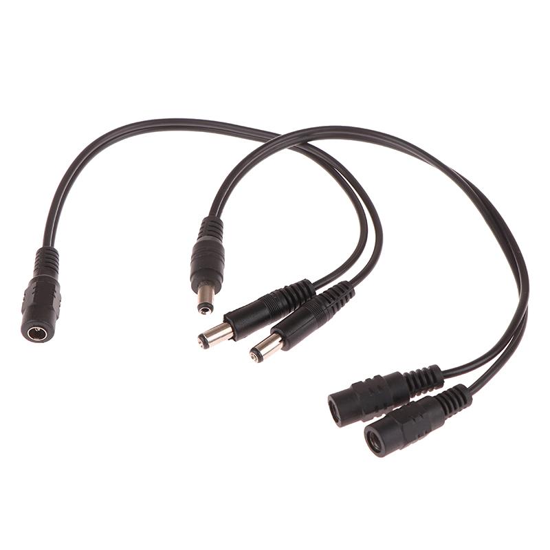 Dc 12V 1 Female To 2 Male Power Split Splitter Cable For Cctv Camera Security Dvr Accessories Led Light Strip