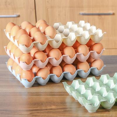 Eggs Kitchen Chicken Egg Storage Box Organizer Refrigerator Storing Egg Container Holder Case Stand Racks Shelf Serving Tray