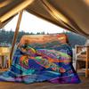 1pc Sea Turtle Print Outdoor Blanket, Soft And Comfortable Blanket, Casual Warm Outdoor Blanket, Good Birthday Gift yy251201131