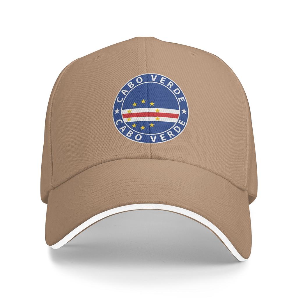 Capo Verde Cabo Verde bandiera bandiera stemma Cappellini Per Unisex Donna Cappellino da Baseball alla Moda Cappellino da Trucker Copricapo da Golf Regolabile
