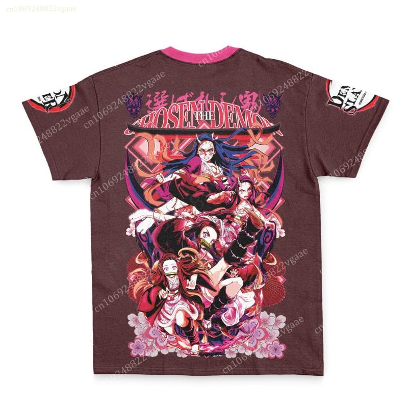 Anime Demon Slayer Kimetsu Παιδικό T-Shirt Cosplay Καλοκαιρινό Κοντομάνικο Παιδικά Ρούχα Κινούμενα Σχέδια Ghost Blade Γραφικό T-Shirt
