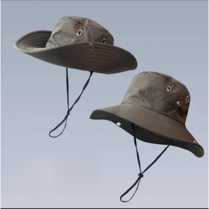 

Летняя западная взрослая ковбойская шляпа женская с широкими полями японская альпинистская защита от солнца для улицы, пляжная шляпа рыбака one size fits all