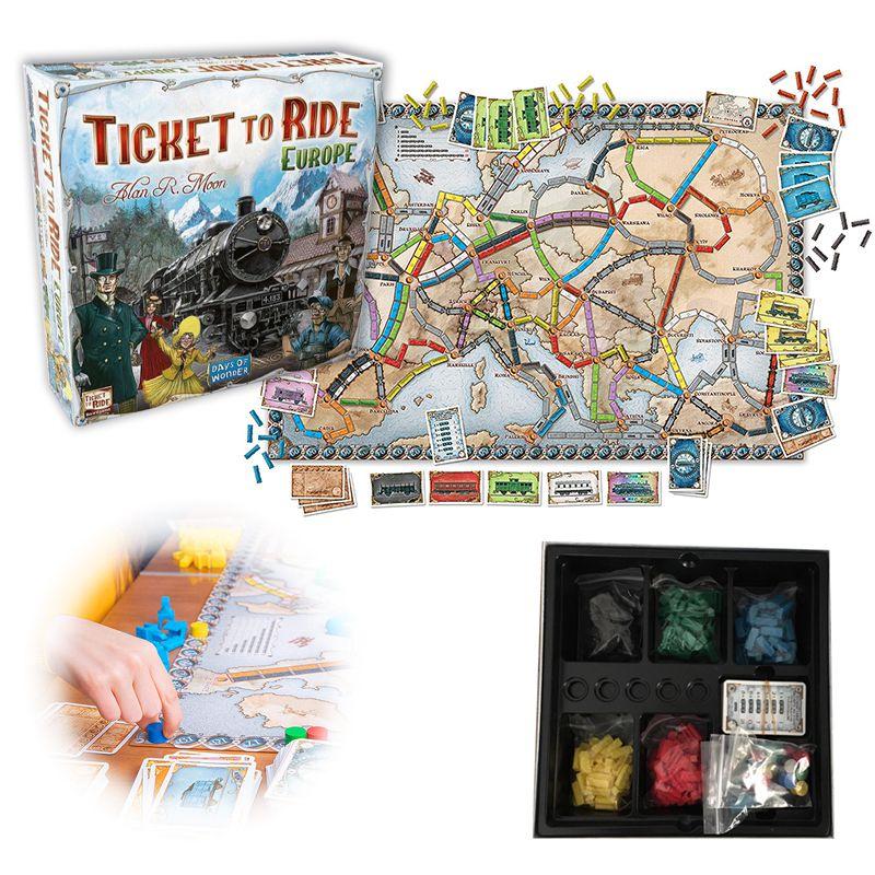 To Ttr Ticket Ride Europe Board Game Days Of Wonder 1912 Expansion Cards Party