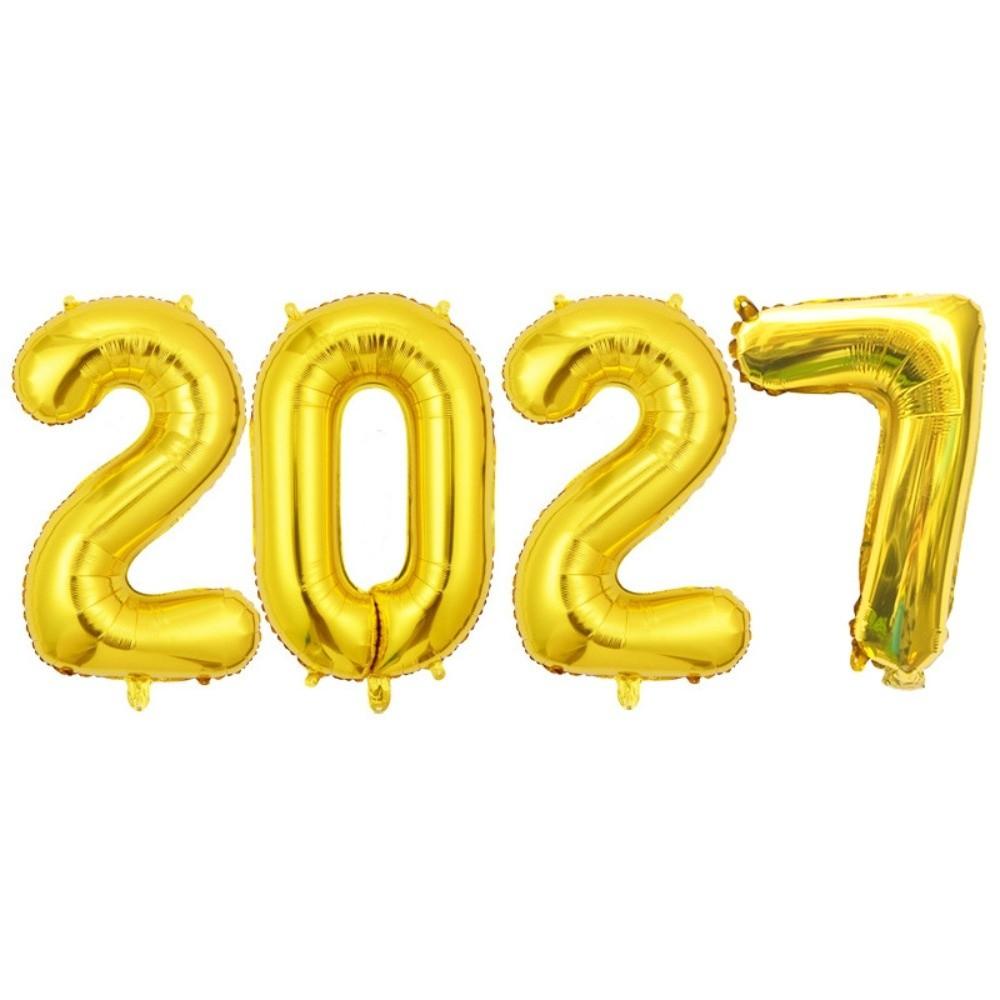 Large Size 2027 Number Foil Balloons Photo Props Home Decor Balloons Number Balloons Party Decor