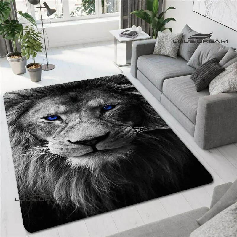 3D Lion Printed Carpet non-slip Carpet kitchen mats for floor decoracion anime rug Fashion yoga mat bedroom decor birthday gift