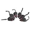 12Pcs Fur Mouse Squeaky Sound Mice Rat Toy For Pet Cat Kitten Puppy Playing