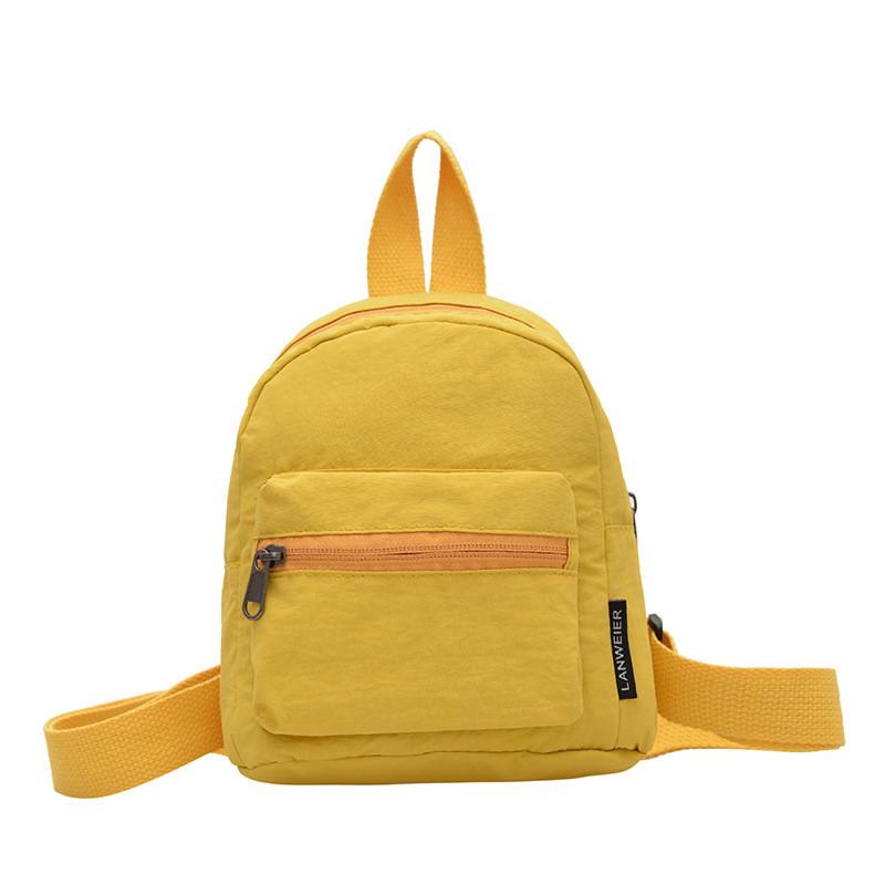 Minimalist Women Casual Small Backpack With Fabric For Daily Use