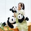 New Simulation Lying Down Giant Panda Plush Toy Cute Pet Home Ornament Children Sleeping Throw Pillow Chengdu Souvenir