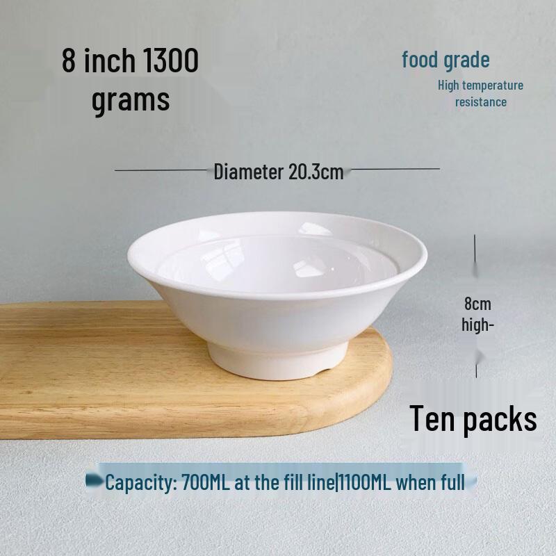 Zhongji Food-Grade A5 Melamine Ramen Bowls 8-inch