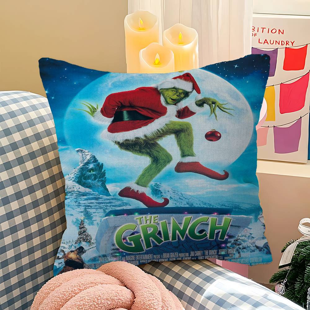 Film The G-Grinch C-Christmas Pillowcase Toon Gift Cushion Cover Bedroom Home Sofa Chair Seat Decor Pillow Case