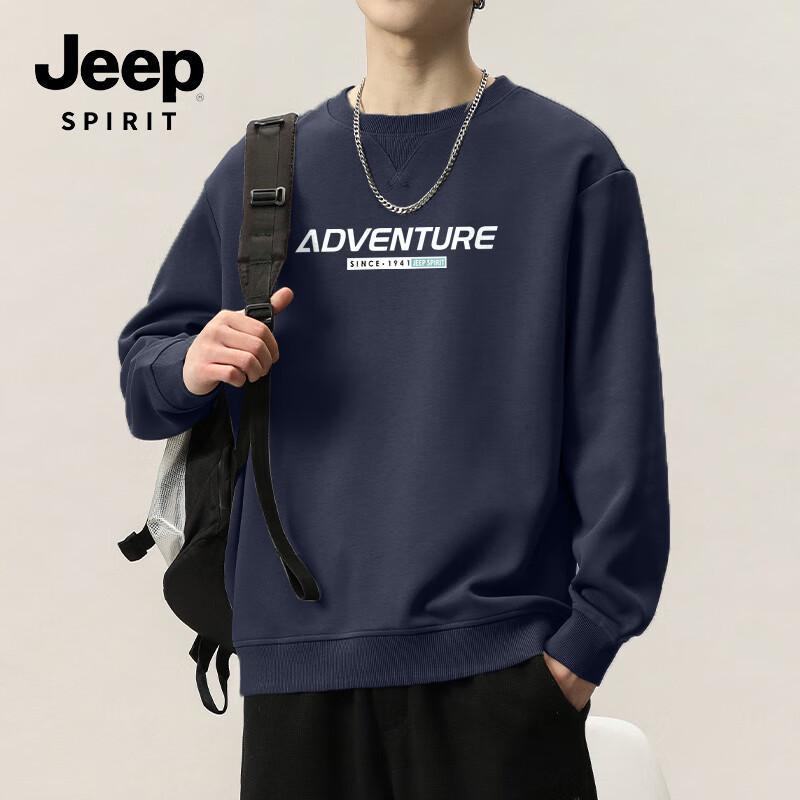 

JEEP SPIRIT Men s Crew Neck Long Sleeve Sweatshirt 4XL