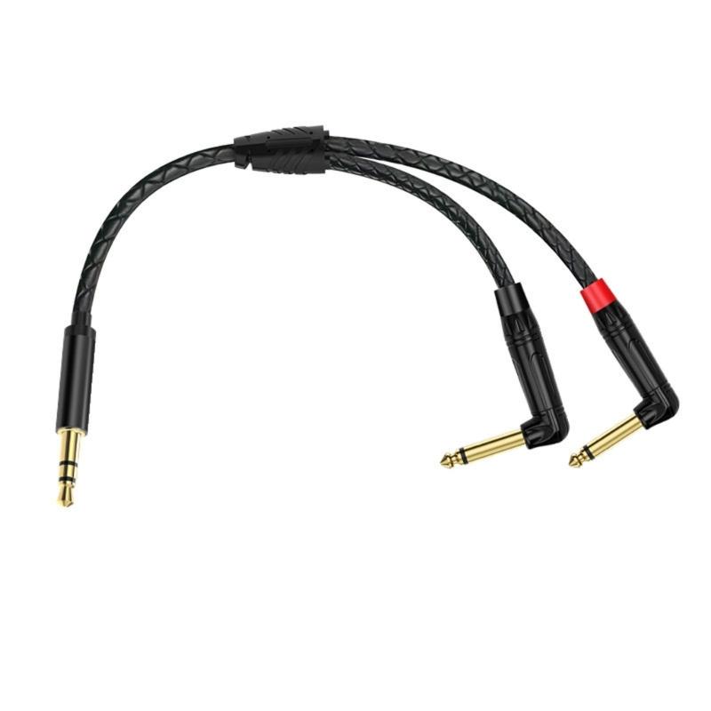 3.5mm To 2x6.35mm Adapter Cable 1/8inch to 1/4in Mono Sound Cable For Sound Recording Professional Applications