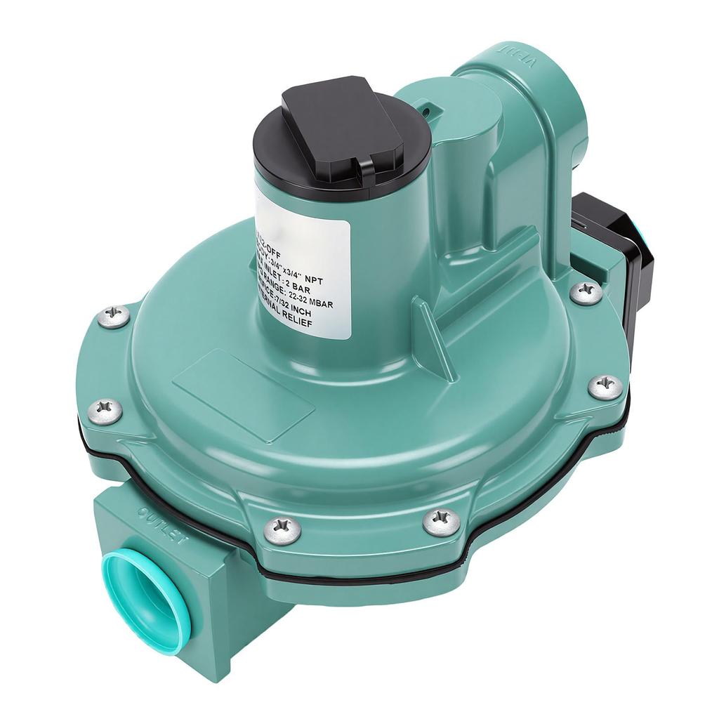 2nd Stage Gas Regulator R622 DFF 22.5 31mbar Adjustable Output Pressure 3 4 NPT Inlet Outlet LP Gas Regulator for