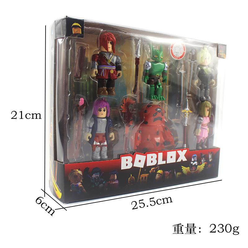 BOBLOX Zero World Game Action Figures 2.5 To 3 Inches 6 Pcs With Weapons Accessories Collectible Box Set For Kids And Collectors
