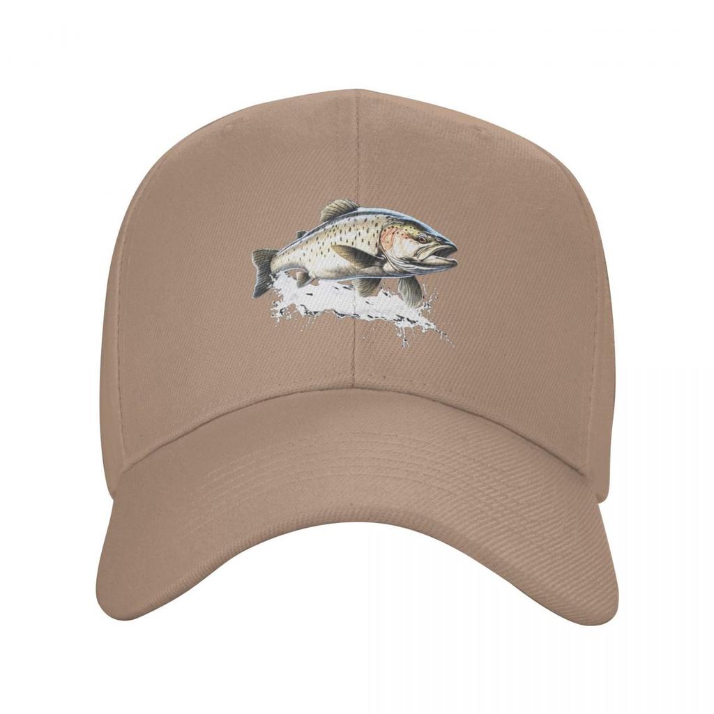 Frische Forelle Fisch Druck Kappe Mode Lässig Baseballkappen Verstellbare Mütze Hip Hop Sommer Unisex Baseballkappen