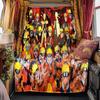 Japanese anime cartoon NARUTO famous Uzumaki Naruto blanket soft home furnishing nap decoration four seasons warm Sherpa blanket B5