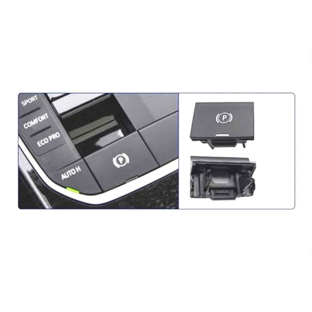 Matte Black Handbrake Parking Brake Switch P Button Cap for BMW X5 G05 -
