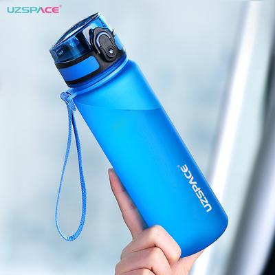 UZSPACE Sportowa Butelka na Wodę Bez BPA 500/1000ml Tritan Matowe Tworzywo Szczelny Shaker Kubek z Filtrem do Herbaty Na Zewnątrz Podróże