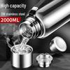 XiHe Portable Silver Insulated Water Bottle