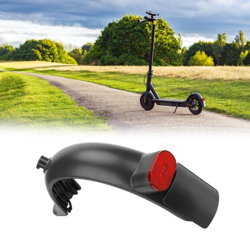 Waterproof Scooter Rear Tire Wheel Mudguard Widened Mud Guard Tail Light for Electric Scooter Parts Easy to Install