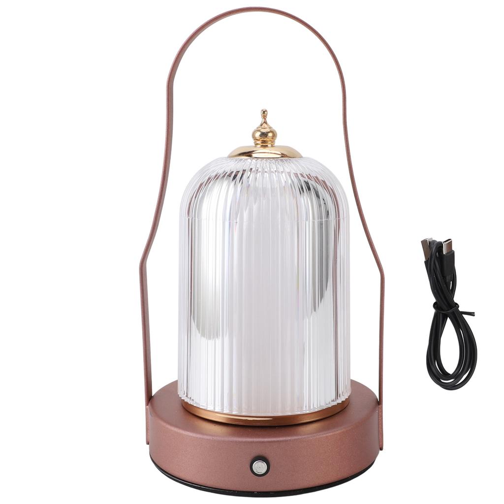 Table Lamp Portable USB Charging 3600mAh Touch Control Stepless Dimmable 3 Color Temperature Cordless Lantern for