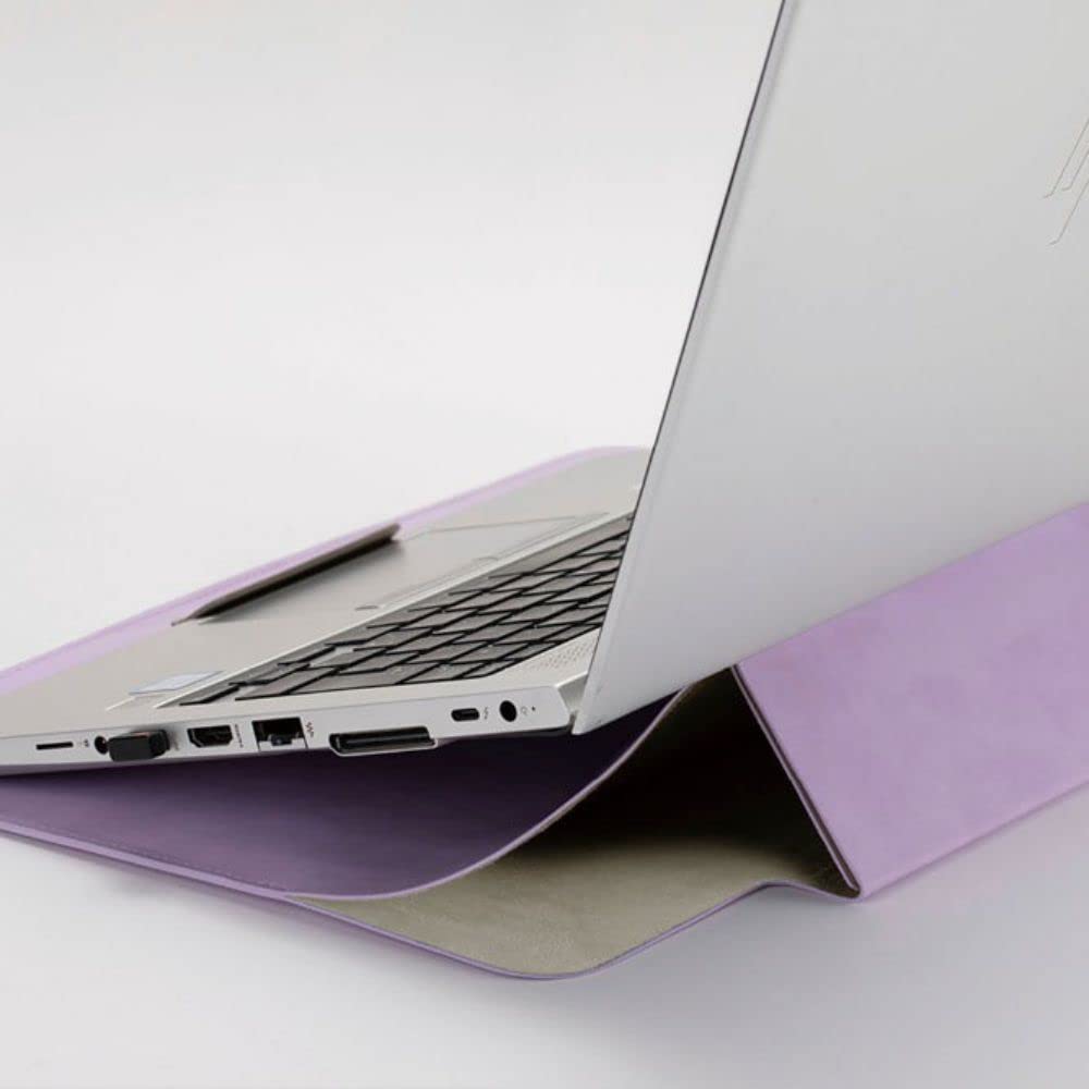 Velesera Laptop Sleeve Case with Stand for Laptops (Lavender) 13-inch (VL)