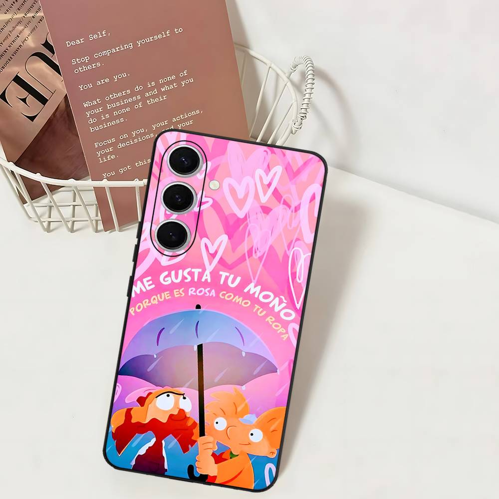 Hey A_Arnolds Cartoon Phone Case For Samsung S 24 Fe 25 Ultra Plus 20 Lite 21 30 22 23 24 22 Ultra 5G Fundas