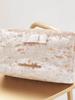 De Star Print Square Pouch for Women 8A42FJJ2100 Gold [Maison Fleur]