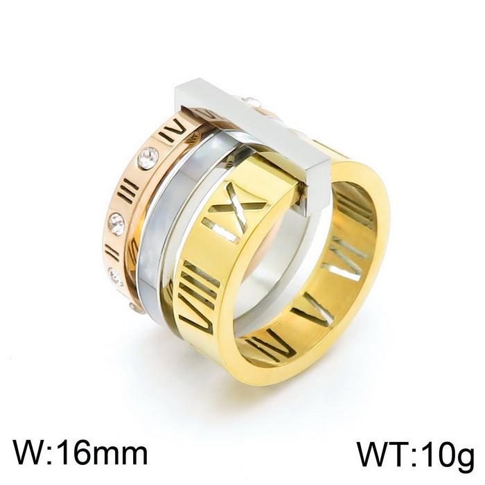 Stylish Roman Letter Multi-Ring Jewelry In European and American Design