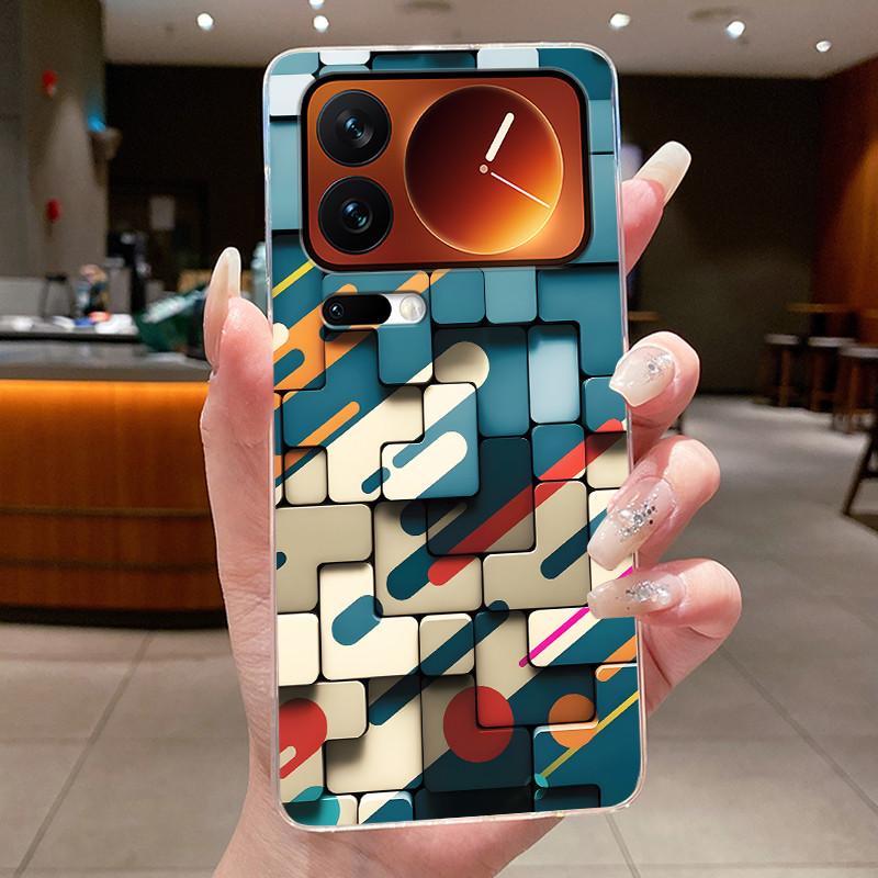 Fashion Night Owl Pattern Phone Case For Xiaomi 17 Pro Xiaomi 17 Pro Max Transparent TPU Soft Cover Shockproof Couple Shell