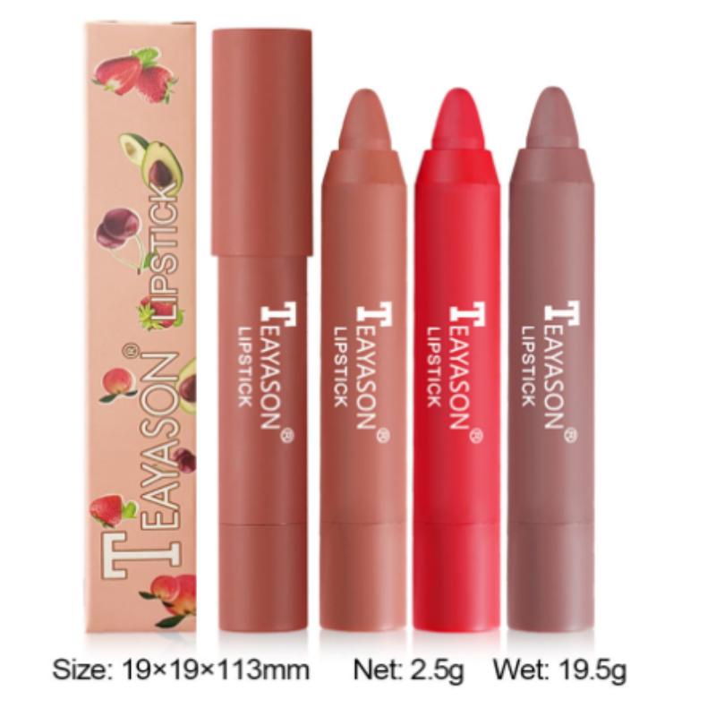 12 Colours Lips Makeup Lipstick Lesk na rty Kosmetická rtěnka s dlouhotrvající hydratací