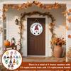 Halloween Gnome Door Sign with Magnetic Pieces - Welcome Sign Decor for Home Front Door, Porch, Yard, Garden, Indoor Party Decor