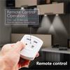 COB LED Wireless Under Cabinet Light with Remote Control Dimmable 3W Battery Night Lamp for Wardrobe Closet Bedroom Kitchen Lighting