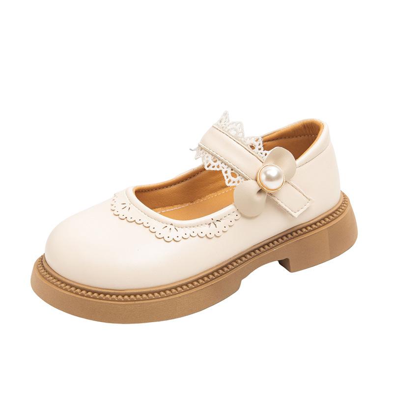 Student girls shoes children's princess small leather shoes 2025 spring and autumn baby Mary shows soft-soled single shoes non-slip and odor