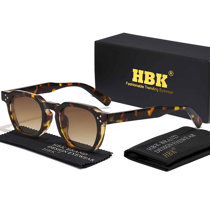 HBK Punk Square Sunglasses Men Punk Sun Glasses for Women Fashion Travel Outdoor Cycling UV400 Lunette De Soleil Homme