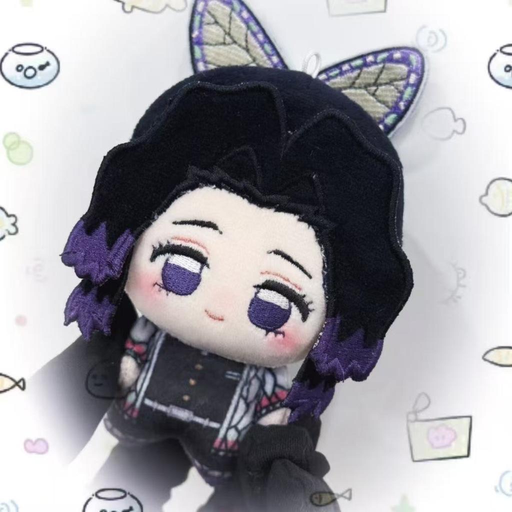 Dämon Anime Figur Giyu Tomioka Mitsuri Kanroji Douma 10cm Baumwollpuppe Plüschtier Niedliche Schreibtischdekoration Festivalgeschenk Für Fans