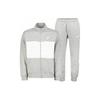 Solid Color Zipper Logo Print Casual Sports Suit Men Suits Gray DM6836-063