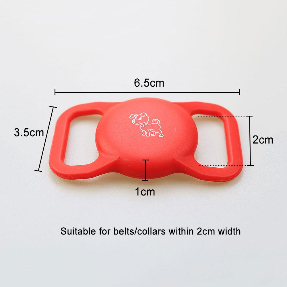 Silicone World Pet Silicone Protective Case GPS Finder Dog Cat Collar Loop For Apple Airtags For Apple Locator Tracker Anti-lost
