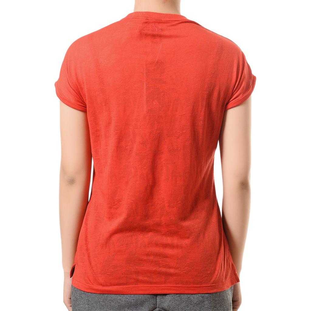 adidas Ss Bo Comfortable Round Neck Pullover Short Sleeve T-Shirt Women Tops Red EK4714