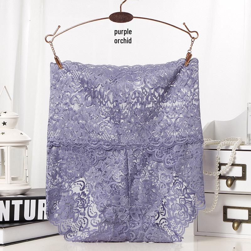 Plus Size Sexy Lace High-Waisted Women's Breathable Panties