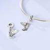Charm Plata Western Cowboy Boots And Hat Bead Fits Genuine Bracelet Charm For Women Jewellery DoItYourself Crafting Gift