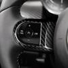 AIRSPEED Carbon Fiber Interior Steering Wheel Button Trim Stickers for MINI 3rd Generation and F60 Customizable Garnish for Drive Interior with Tape