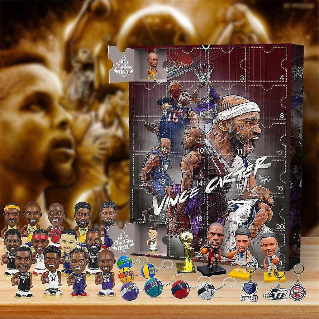 World Cup Advent Calendar Plastic Christmas Countdown Calendar Senior Citizens Toys Collectibles Holiday Decorations Gifts