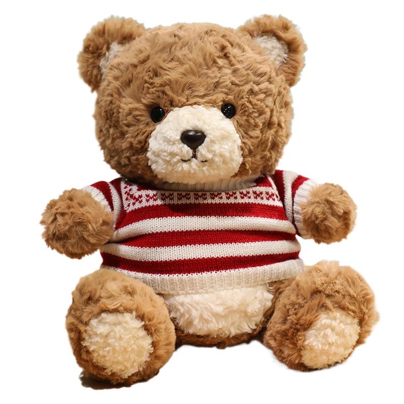 25/35cm Neuer Simulations-Festtagshut Teddybär Stofftier Plüschtier Cartoon Anime Niedliches Geschenk für Kindergeburtstag Lustige Puppe