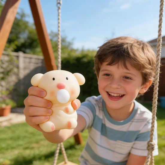 Bubble Animal Squeeze Toy Stress Relief Bubble Popping Chick Pig Toy Anti-Anxiety Stress Ball Portable Students Office Worker Desk Toy