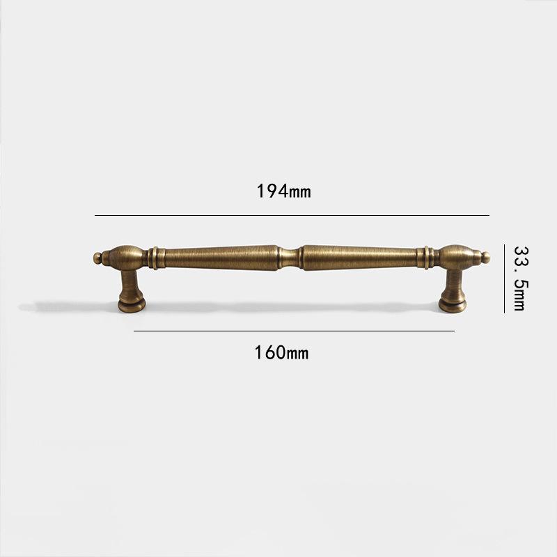 New Design Solid Antique Brass Handle Knobs Home Decorative Hardware Cabinet Drawer Handles