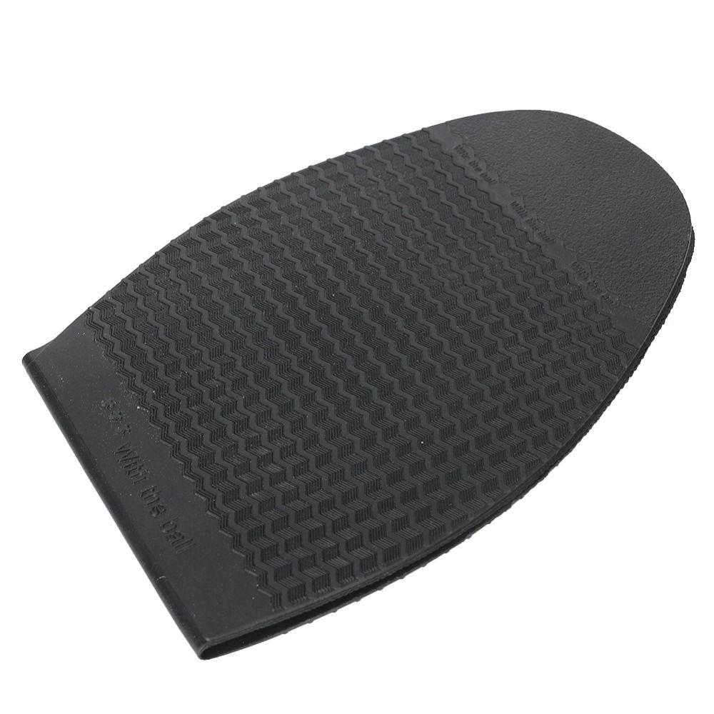 2pcs Rubber Material Shoe Repair Soles Black & Brown Rubber Forefoot Pads Shoes Repair